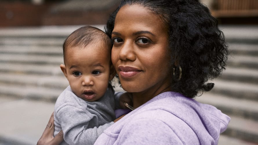 woman with child